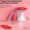 Ver imagem 3 de Tupperware Polvilhador e Tapioqueira Vinho 250g Tupperware Polvilhador e Tapioqueira Vinho 250g