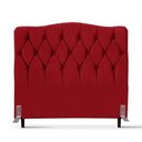 Ver imagem 2 de Cabeceira de Cama Box Viúva 128 Cm Varsóvia Suede Veludo Vermelho
