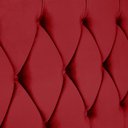 Ver imagem 3 de Cabeceira de Cama Box Viúva 128 Cm Varsóvia Suede Veludo Vermelho