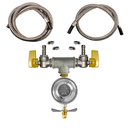 Ver imagem 1 de Kit Dupla Saída de Gás Registro Aliança 1kg Flexível:1,50m + 1,50m