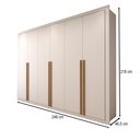 Ver imagem 4 de Guarda-roupa Casal Classic 6 Portas 6 Gavetas 100% Mdf Branco - Panorama Móveis