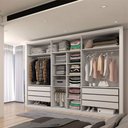 Ver imagem 2 de Guarda-roupa Casal Classic 6 Portas 6 Gavetas 100% Mdf Branco - Panorama Móveis