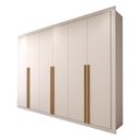 Ver imagem 3 de Guarda-roupa Casal Classic 6 Portas 6 Gavetas 100% Mdf Branco - Panorama Móveis