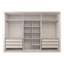 Ver imagem 5 de Guarda-roupa Casal Classic 6 Portas 6 Gavetas 100% Mdf Branco - Panorama Móveis