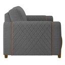 Ver imagem 6 de Kit 2 Poltronas Decorativas para Sala de Estar 98cm Amaranto M22 Linho Cinza Escuro - Mpozenato