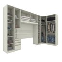 Ver imagem 4 de Quarto Modulado Completo Casal 6 Peças 10 Portas 3 Gavetas Predileto Bege/Areia HP