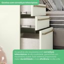 Ver mais imagens de Quarto Modulado Completo Casal 6 Peças 10 Portas 3 Gavetas Predileto Bege/Areia HP