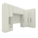 Ver imagem 2 de Quarto Modulado Completo Casal 6 Peças 10 Portas 3 Gavetas Predileto