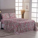 Ver imagem 3 de Jogo Cama Lençol Sonnet Casal Padrão Malha Estampada 100% Algodão 4 Peças - Flores - Rosê