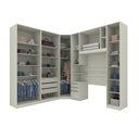Ver imagem 4 de Quarto Modulado Completo Solteiro 6 Peças 9 Portas 6 Gavetas Predileto Bege/Areia HP