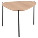 Ver imagem 3 de Mesa de Centro para Sala de Estar Pés Metálicos Alta Adek A03 Hanover Preto - Lyam Decor