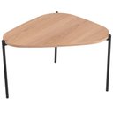 Ver imagem 1 de Mesa de Centro para Sala de Estar Pés Metálicos Alta Adek A03 Hanover Preto - Lyam Decor