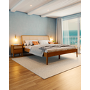 Ver imagem 1 de Cama de Casal Madeira Maciça Viena 