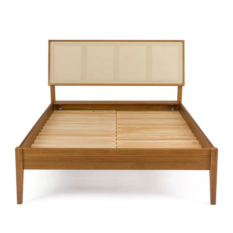 Cama de Casal Madeira Maciça Viena 