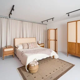 Cama de Casal Madeira Maciça Viena  - 5