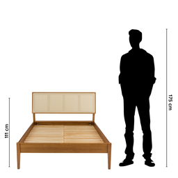 Cama de Casal Madeira Maciça Viena  - 10