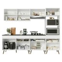 Ver imagem 5 de Armário Cozinha Modulada Completa 252cm Florença Multimóveis MP2443 Branco