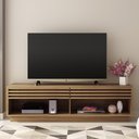 Ver imagem 4 de Rack Bancada para TV até 65 Sala de Estar RA2000 Natural - Gran Belo