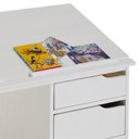 Ver imagem 3 de Escrivaninha Madeira 4 Gavetas Desenho Emma Branco Idimex