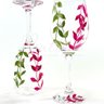02und Taça de Vidro - Pink e Verde Elegance Personalizada - 4