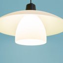 Ver imagem 4 de Pendente 1XE27 Bulbo Max 25W Fiori Preto/Branco