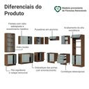 Ver imagem 4 de Armário de Cozinha Completa de Canto 549 cm Rustic/Cinza Lux Madesa 01