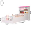 Ver imagem 4 de Cama Casa Infantil Princesa com Prateleiras e Colchão