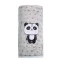 Ver imagem 1 de Cobertor Bordado Papi Friends Microfibra: Panda Ben