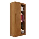 Ver imagem 2 de Guarda-Roupa Modulado Canto 1 Porta Fortaleza Marrom/Cinamomo