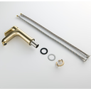 Ver imagem 5 de Torneira Misturador Monocomando Dourado Fosco Redondo Banheiro Harmony 1258DF GOWFF Misturador Baixo