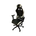 Ver imagem 3 de Cadeira Gamer Ergonômica com Revestimento em Couro Sintético Ajuste de Altura Preta