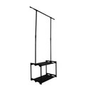 Ver imagem 2 de Arara Organizada com Sapateira Preto para Closet 2 em 1