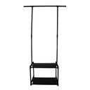 Ver imagem 1 de Arara Organizada com Sapateira Preto para Closet 2 em 1