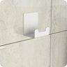Gancho de Parede Com Adesivo Toalha Cabide Banheiro Branco ELG - 2