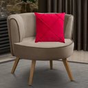 Ver imagem 2 de Capa para Almofada Drapeada em Veludo Quadrada