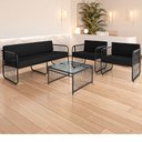 Ver imagem 1 de Conjunto 2 Poltronas 1 Namoradeira e 1 Mesa de Centro Córdova em Aço Carbono e Fibra Sintética Acess