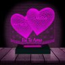 Luminária Led 3d | Dia Dos Namorados Coração 1 | Abajur - 16 Cores - 9