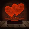 Luminária Led 3d | Dia Dos Namorados Coração 1 | Abajur - 16 Cores - 2