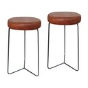 Ver imagem 1 de Kit 2 Banqueta Banco Aço Média Cozinha Bar Balcão 60cm Altur