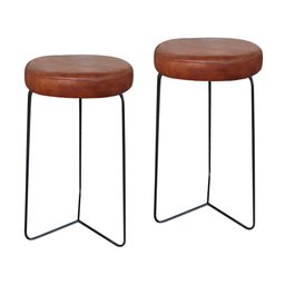 Kit 2 Banqueta Banco Aço Média Cozinha Bar Balcão 60cm Altur - 1