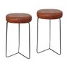 Kit 2 Banqueta Banco Aço Média Cozinha Bar Balcão 60cm Altur - 1