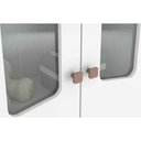 Ver imagem 5 de Quarto de Bebê Completo Confete 2 Peças (1 Guarda Roupa + 1 Berço) Qi64 Branco/jequitiba - Henn