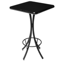 Ver imagem 3 de Bistro Pé de Ferro com Tampo Quadrado Preto