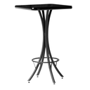 Ver imagem 4 de Bistro Pé de Ferro com Tampo Quadrado Preto