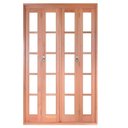 Ver imagem 2 de Porta Balcão Pantográfica Eucalipto Premium 200x213 Natural Madecen Marrom