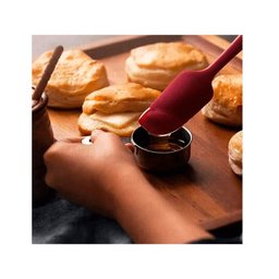 Jogo de Espátulas Pegador Silicone Não Risca Panela Vermelho - 12