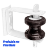 Isolador Roldana de Porcelana 72x72mm para Armação Pesada - 3