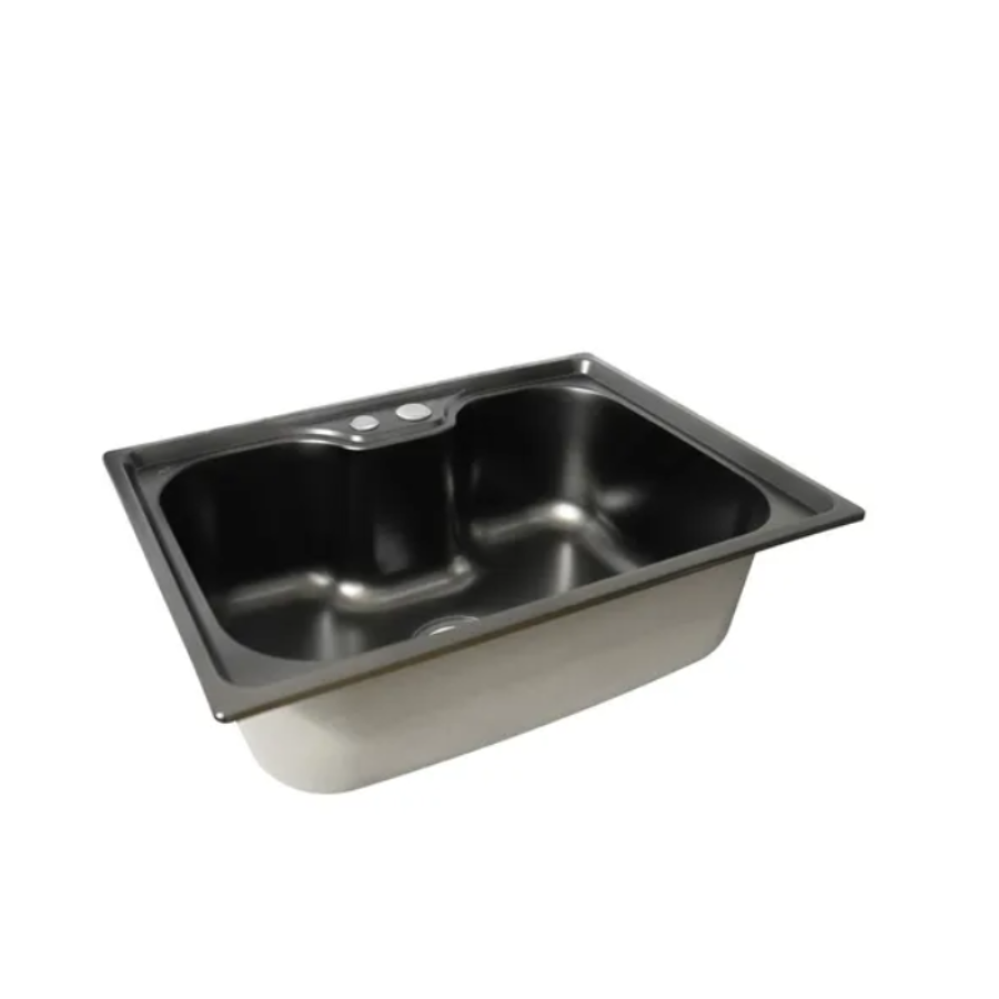 Kit Cuba Cozinha Gourmet Aço Inox 60x42 e Torneira Slim Preto Brinovar - 4