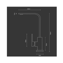 Ver imagem 2 de Kit Cuba Cozinha Gourmet Aço Inox 60x42 e Torneira Slim Preto Brinovar
