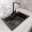 Ver imagem 6 de Kit Cuba Cozinha Gourmet Aço Inox 60x42 e Torneira Slim Preto Brinovar